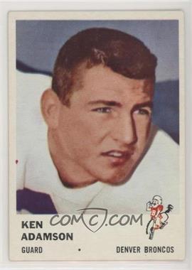 1961 Fleer - [Base] #151 - Ken Adamson