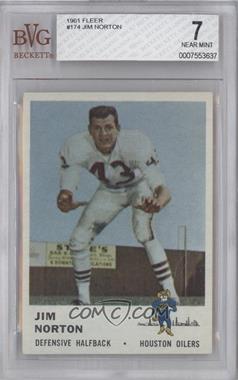 1961 Fleer - [Base] #174 - Jim Norton [BVG 7 NEAR MINT]