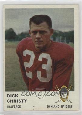 1961 Fleer - [Base] #190 - Dick Christy