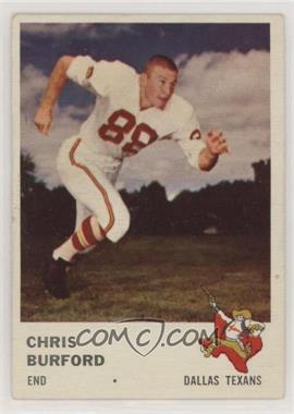 1961 Fleer - [Base] #204 - Chris Burford