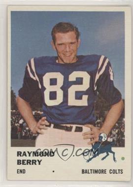 1961 Fleer - [Base] #33 - Raymond Berry