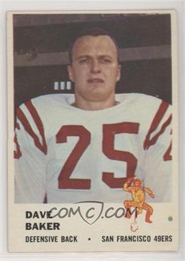 1961 Fleer - [Base] #64 - Dave Baker