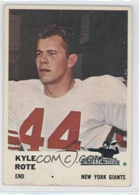 1961 Fleer - [Base] #69 - Kyle Rote