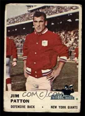 1961 Fleer - [Base] #72 - Jimmy Patton [GOOD]