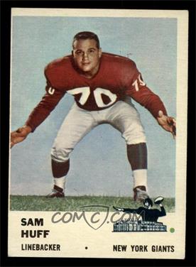 1961 Fleer - [Base] #74 - Sam Huff [VG EX]