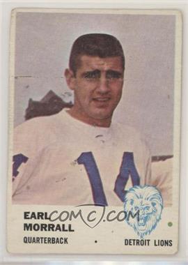 1961 Fleer - [Base] #78 - Earl Morrall [Poor to Fair]