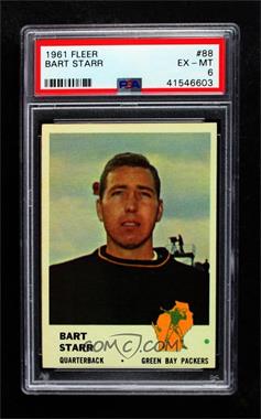 1961 Fleer - [Base] #88 - Bart Starr [PSA 6 EX‑MT]