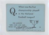 When was the first championship playoff>
