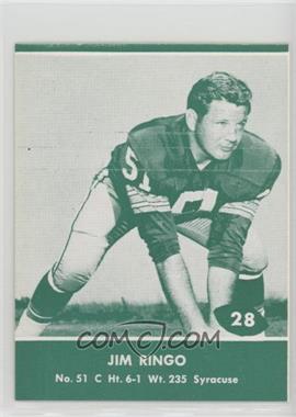 1961 Lake To Lake Green Bay Packers Base 28 Jim Ringo