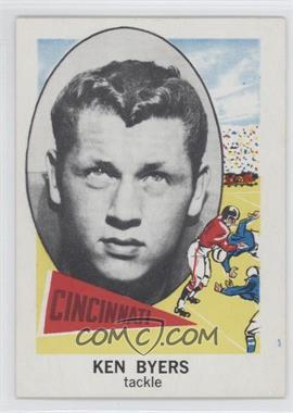 1961 Nu-Cards Football Stars - [Base] #113 - Ken Byers