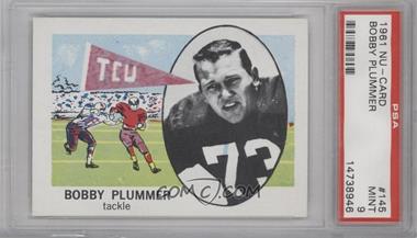 1961 Nu-Cards Football Stars - [Base] #145 - Bobby Plummer [PSA 9 MINT]