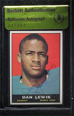 1961 Topps - [Base] #30 - Dan Lewis [BAS Beckett Auth Sticker]