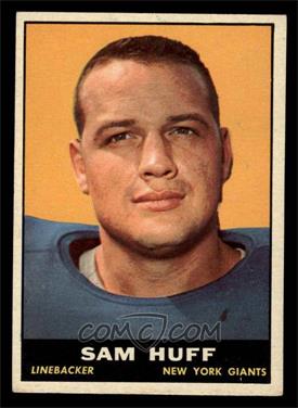 1961 Topps - [Base] #91 - Sam Huff [EX MT]