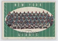 New York Giants Team [Good to VG‑EX]