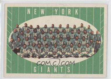 1961 Topps - [Base] #93 - New York Giants Team