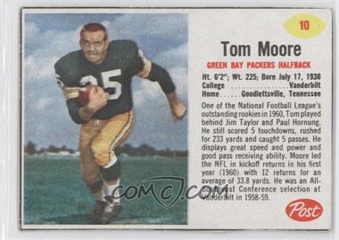 1962 Post - [Base] #10 - Tom Moore