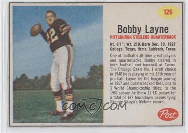 1962 Post - [Base] #126 - Bobby Layne