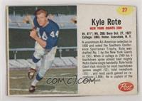 Kyle Rote [Poor to Fair]