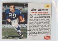 Alex Webster [Good to VG‑EX]