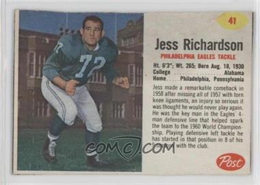 1962 Post - [Base] #41 - Jess Richardson