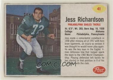 1962 Post - [Base] #41 - Jess Richardson