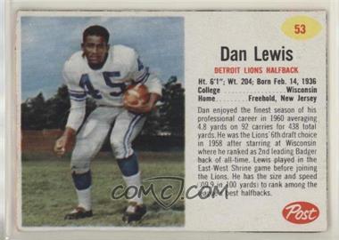 1962 Post - [Base] #53 - Dan Lewis