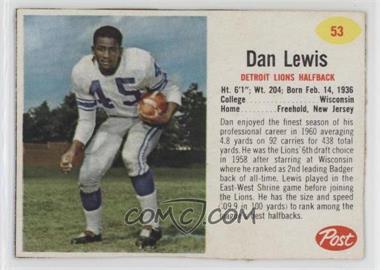 1962 Post - [Base] #53 - Dan Lewis