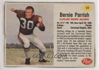 1962 Post - [Base] #69 - Bernie Parrish