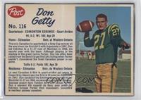 Don Getty [Good to VG‑EX]