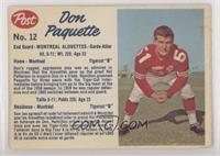 Don Paquette (Perforated) [Good to VG‑EX]