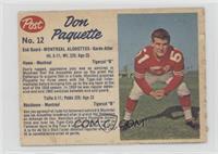 Don Paquette (hand-cut) [COMC RCR Poor]