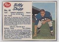 Billy Shipp (hand-cut) [Good to VG‑EX]