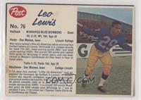 Leo Lewis [Poor to Fair]