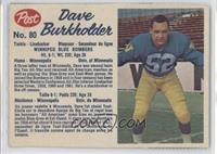 Dave Burkholder
