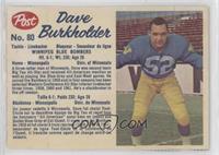 Dave Burkholder