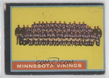 1962 Topps - [Base] #101 - Minnesota Vikings Team