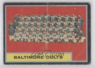 1962 Topps - [Base] #12 - Baltimore Colts Team [COMC RCR Poor]
