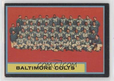 1962 Topps - [Base] #12 - Baltimore Colts Team