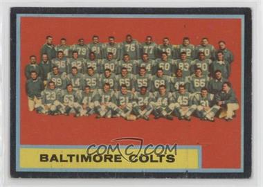 1962 Topps - [Base] #12 - Baltimore Colts Team [Poor to Fair]