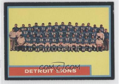 1962 Topps - [Base] #62 - Detroit Lions Team [Noted]