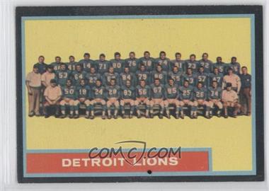 1962 Topps - [Base] #62 - Detroit Lions Team [Noted]
