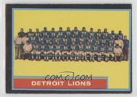 Detroit Lions Team