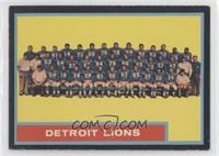 Detroit Lions Team [Poor to Fair]