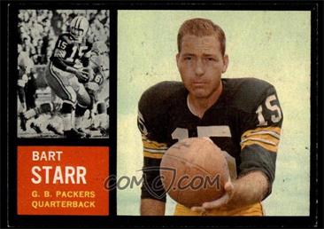 1962 Topps - [Base] #63 - Bart Starr [EX MT]