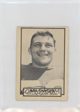 1962 Topps CFL - [Base] #108 - Bob Simpson