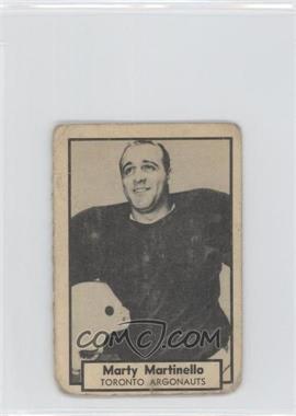 1962 Topps CFL - [Base] #138 - Marty Martinello [Poor to Fair]