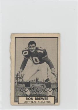 1962 Topps CFL - [Base] #77 - Ron Brewer [Poor to Fair]