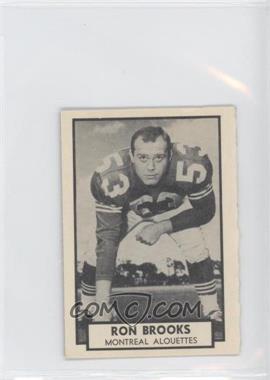 1962 Topps CFL - [Base] #78 - Ron Brooks