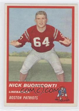 1963 Fleer - [Base] #10 - Nick Buoniconti