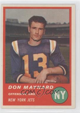 1963 Fleer - [Base] #15 - Don Maynard